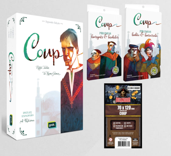 Combo Coup (2ª Edição) + 2 Promos + Sleeves (33% OFF)